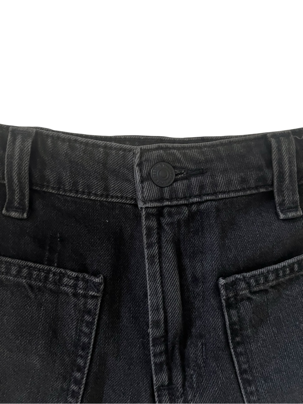 We The Free Free People Black Denim Shorts High Rise Size 25 - Picture 5 of 8
